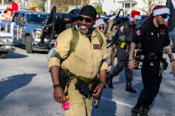 Jarron Jackson as a ghostbuster